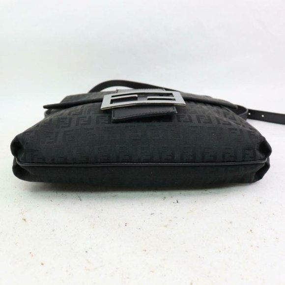 Fendi Crossbody Mamma Forever Black Zucchino Print Canvas And Leather - Picture 8 of 9